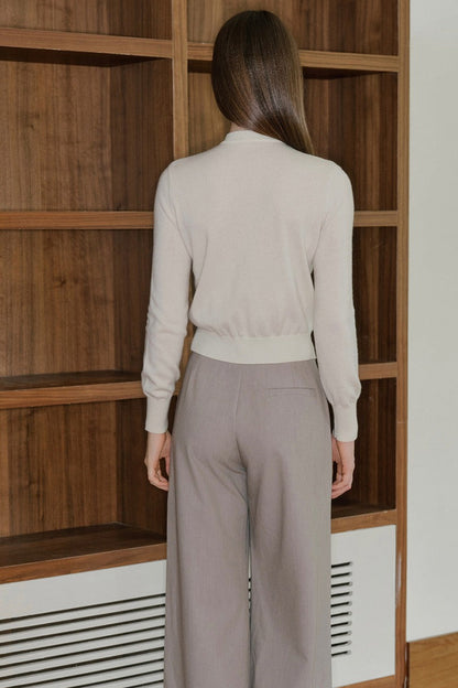 Top cardigan in cashmere stile Old Money