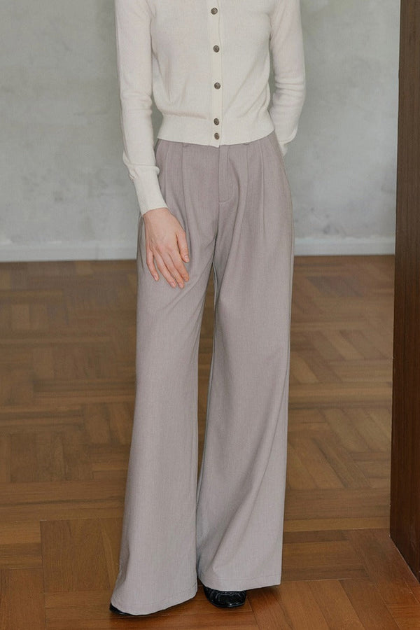High-Waisted Drapey Trousers