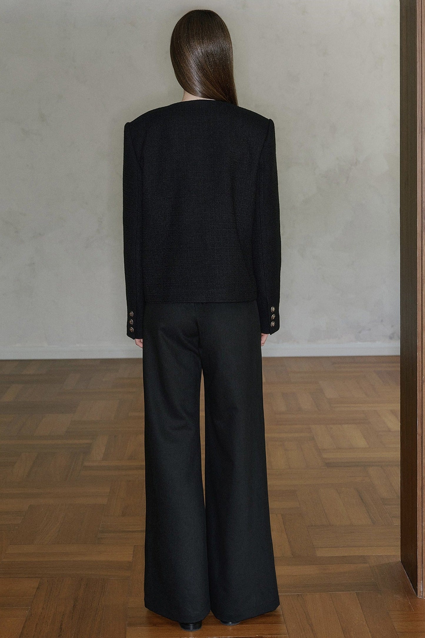 Pantaloni drappeggiati a vita alta