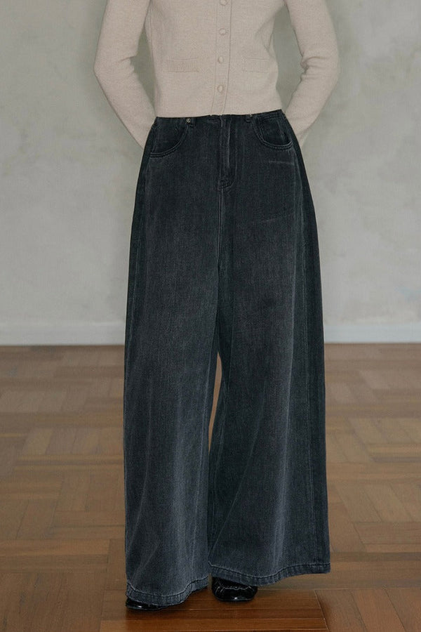 Low-Waisted Denim Pants