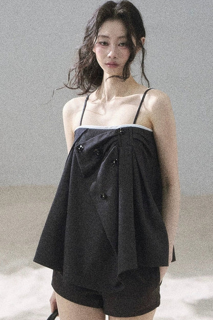 Flowing Light Camisole Top and Shorts Set-Up