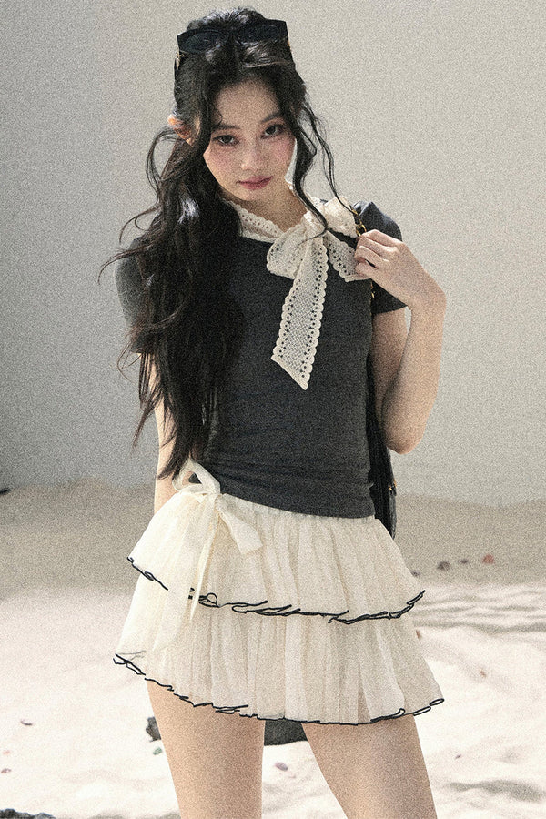 Gray Shadow Bow Top