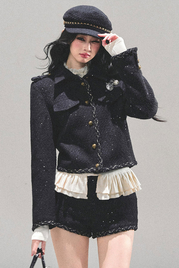 Tweed Style Rich Girl Three-Piece Set-Up