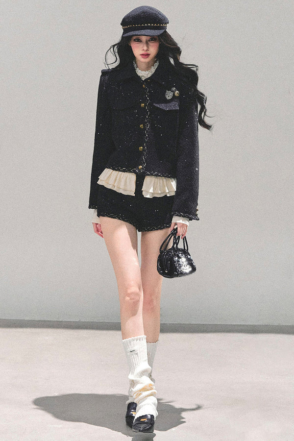 Tweed Style Rich Girl Three-Piece Set-Up