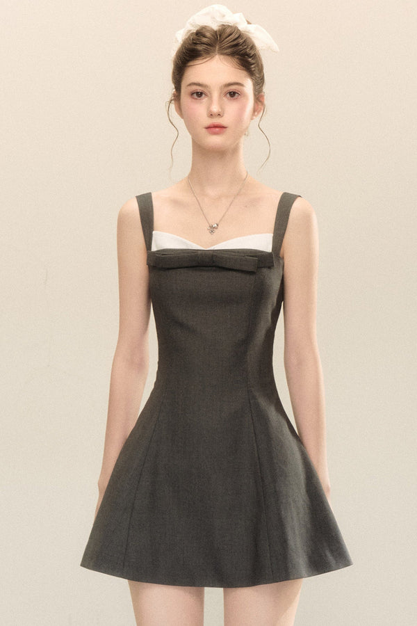 Bow-Knot Suspender Dress