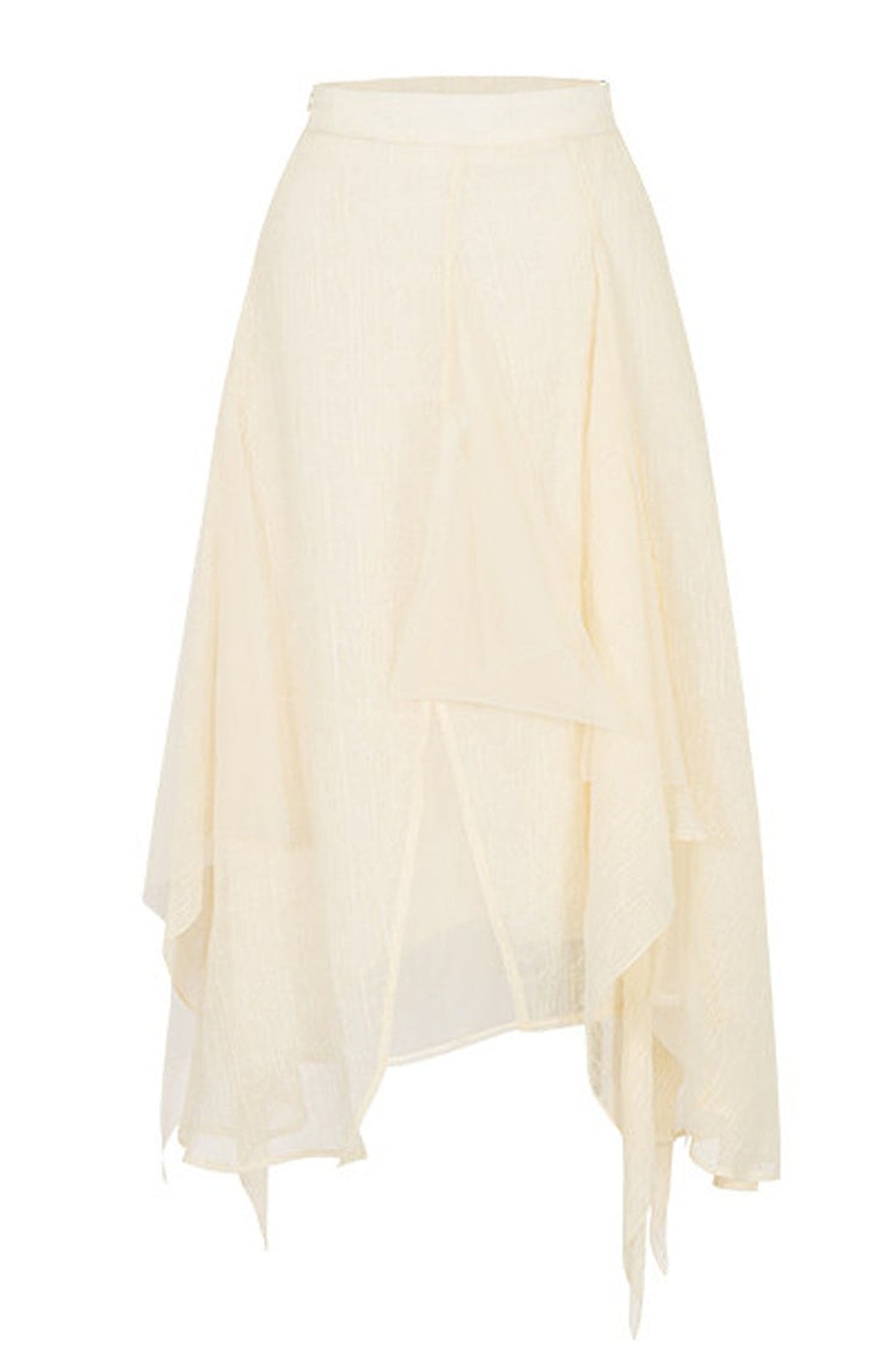 Drapey A-Line Midi Skirt