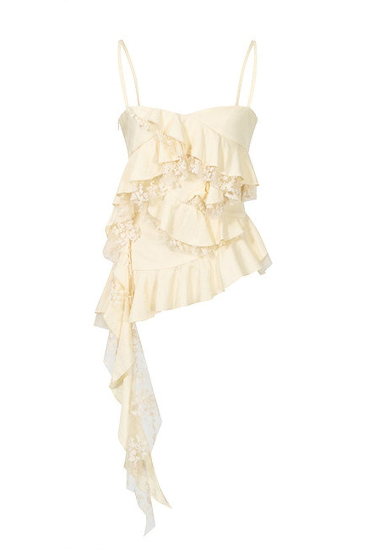 Rose Wave Layered Camisole and Skirt Set-Up