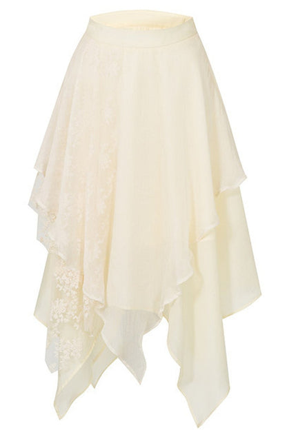 Rose Wave Layered Camisole and Skirt Set-Up