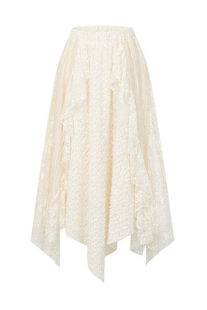 Off-Shoulder Knit Top and Skirt Set-Up