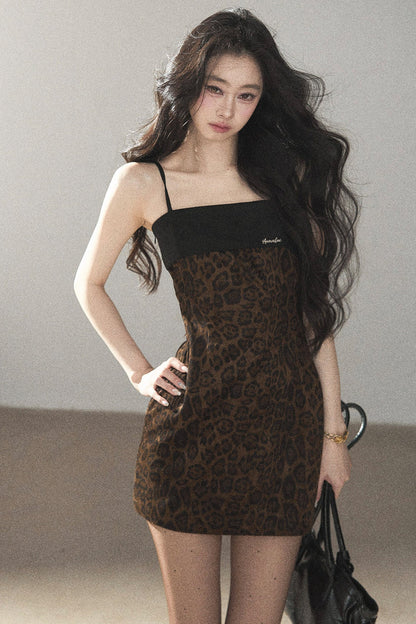 Leopard Print Camisole and Bodycon Skirt Set-Up