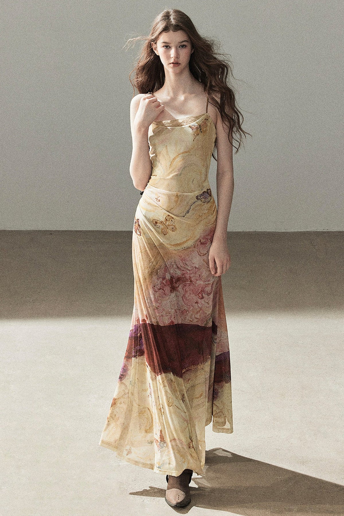 French Lace Camisole Burning Cloud Dress