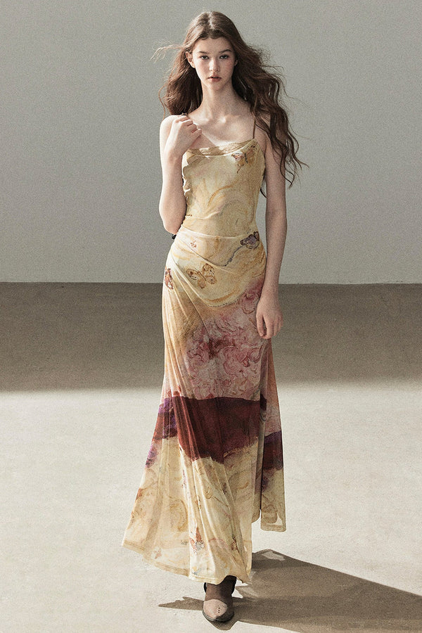 French Lace Camisole Burning Cloud Dress