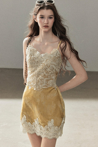 French Lace Camisole Dress