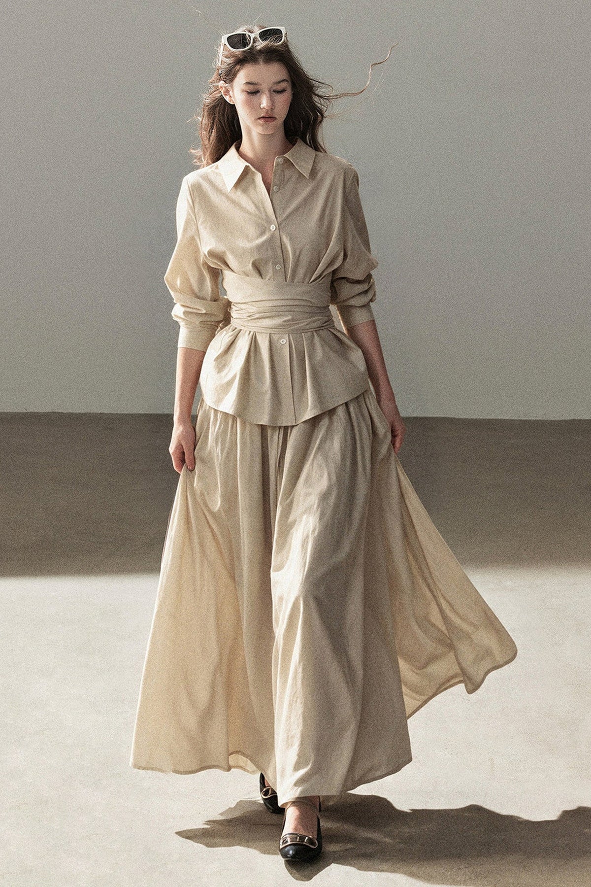 French Style Top and Long Skirt Set-Up