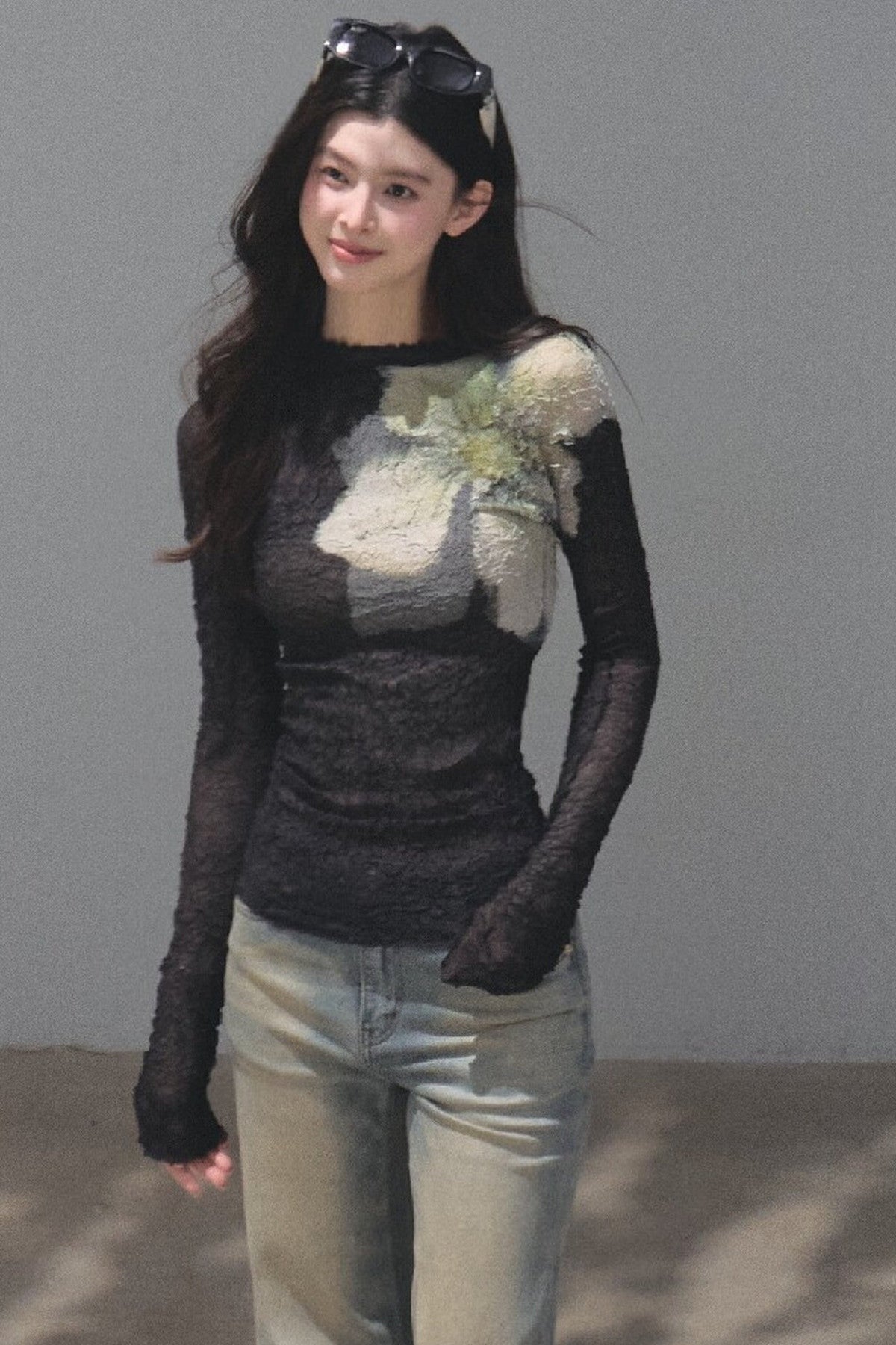 Two-Way Long-Sleeved Knit Base Layer Pullover