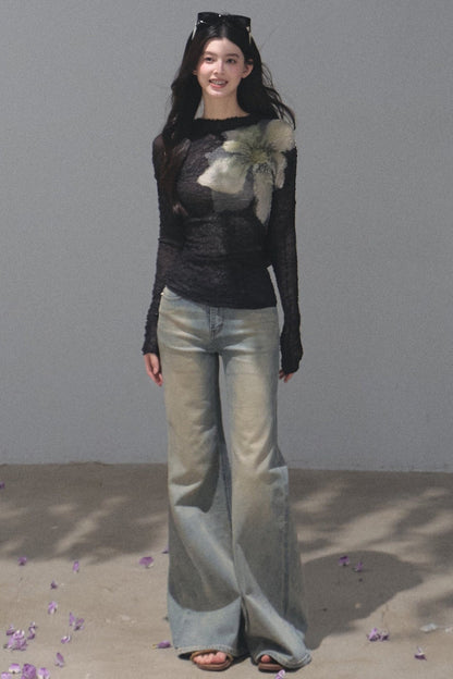 Two-Way Long-Sleeved Knit Base Layer Pullover