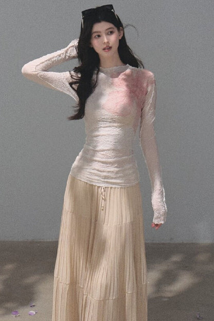 Two-Way Long-Sleeved Knit Base Layer Pullover