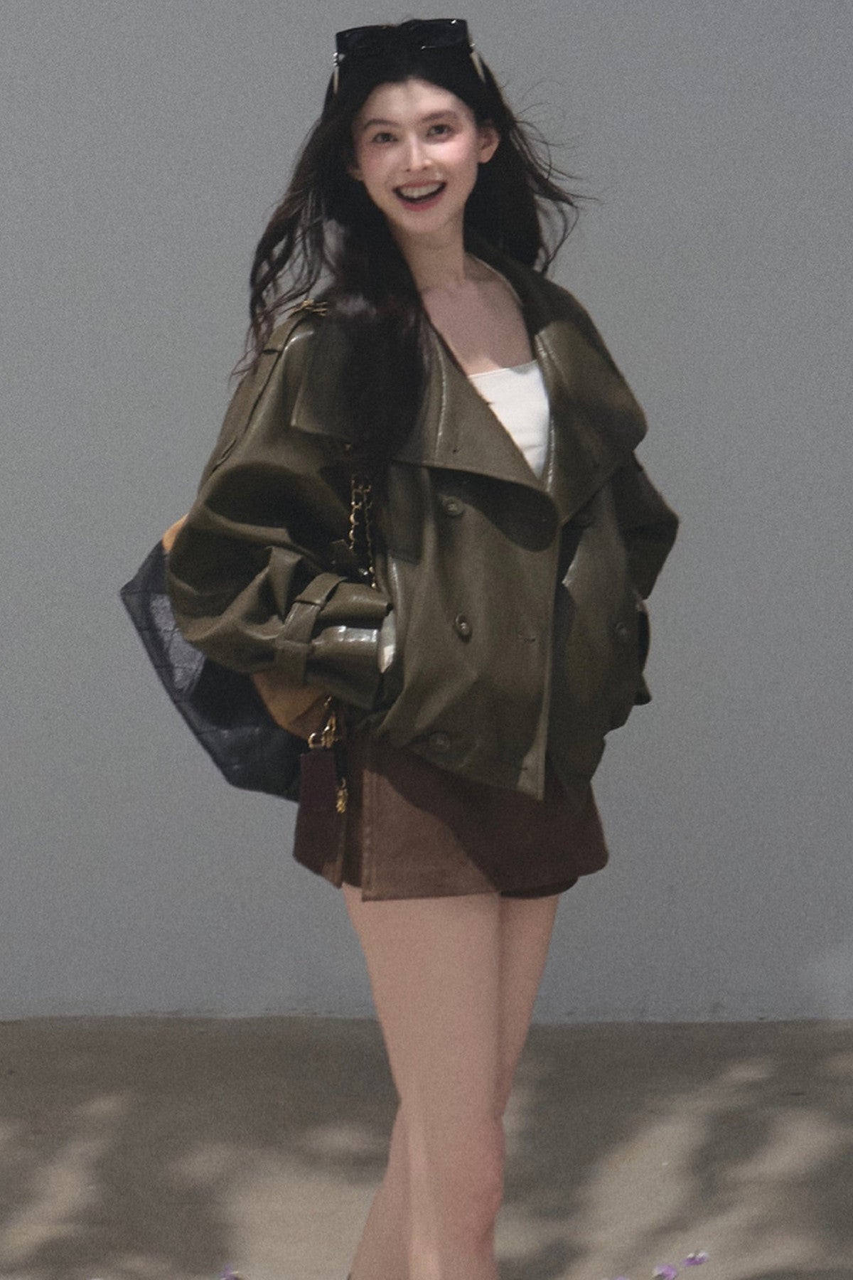 Maillard Retro Suede Skirt