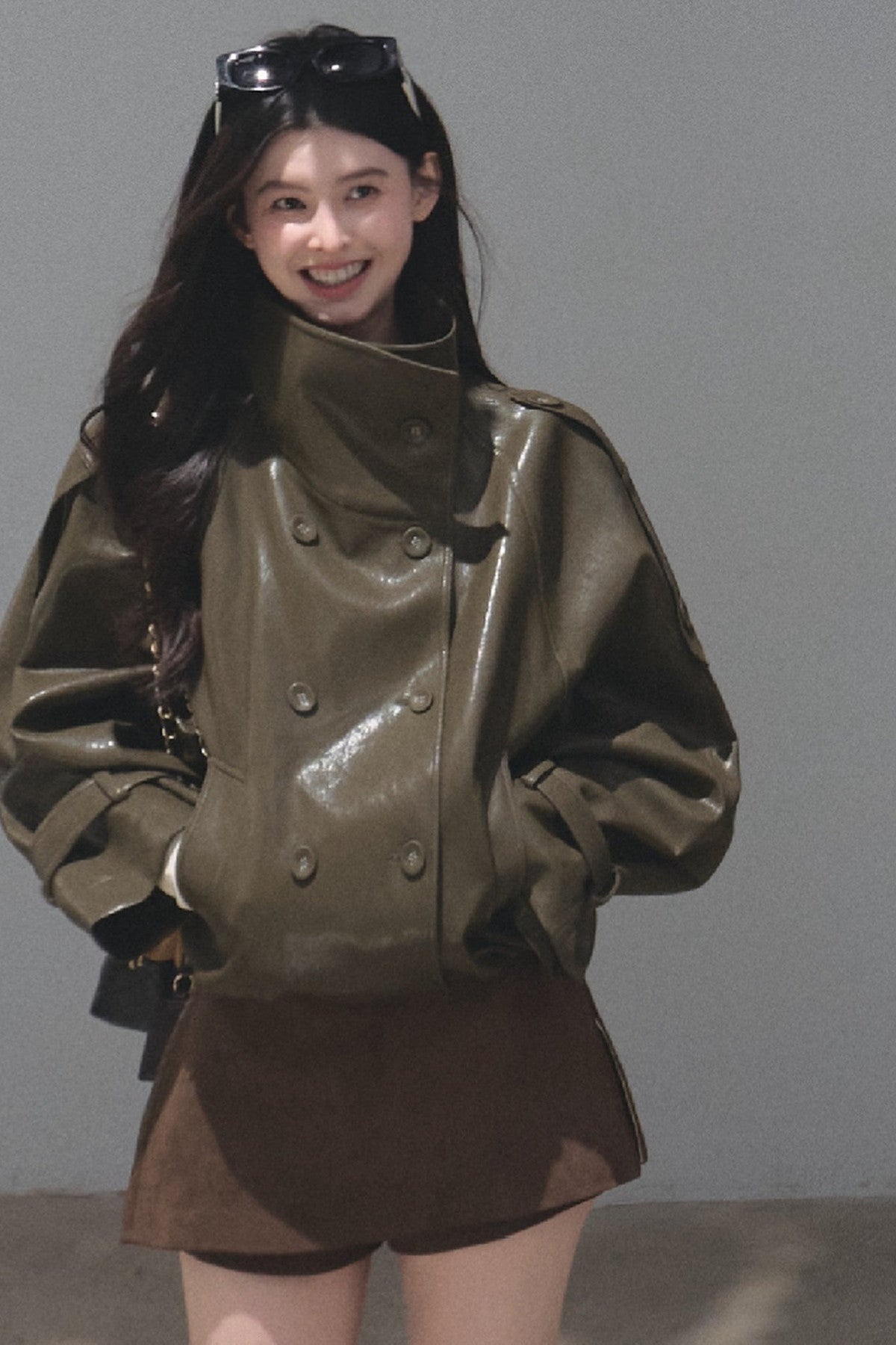 Maillard Retro Suede Skirt