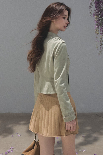Style Pure Cotton Sand-Washed Jacket