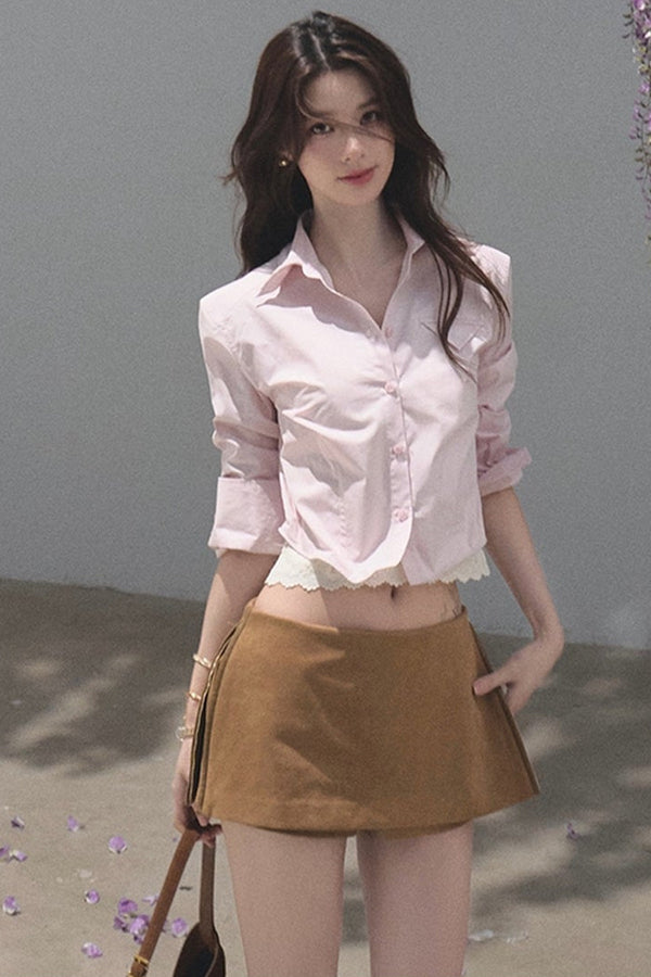 Pine Resin Tears Long-Sleeve Cotton Shirt