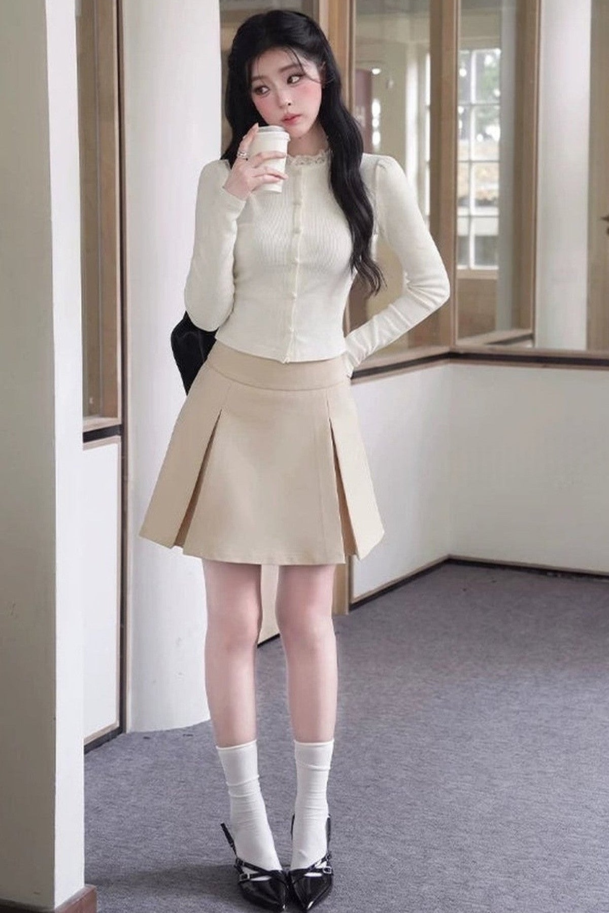 Wool Blend Pullover Top