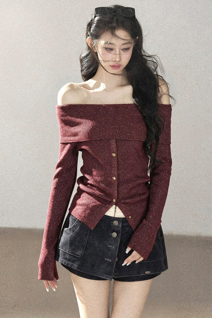Autumn Waist-Cinching Spicy Girl Top
