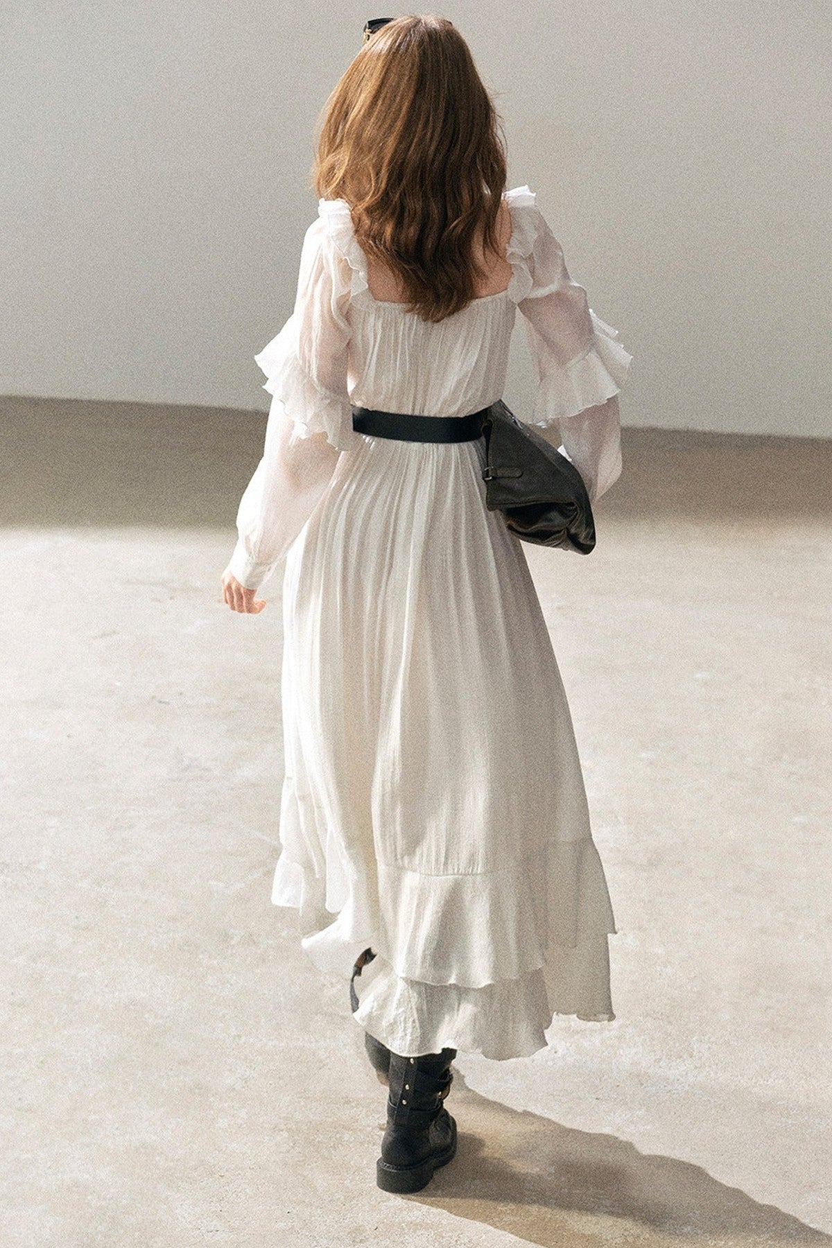 Long Ruffled Dress