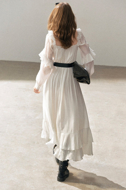 Long Ruffled Dress