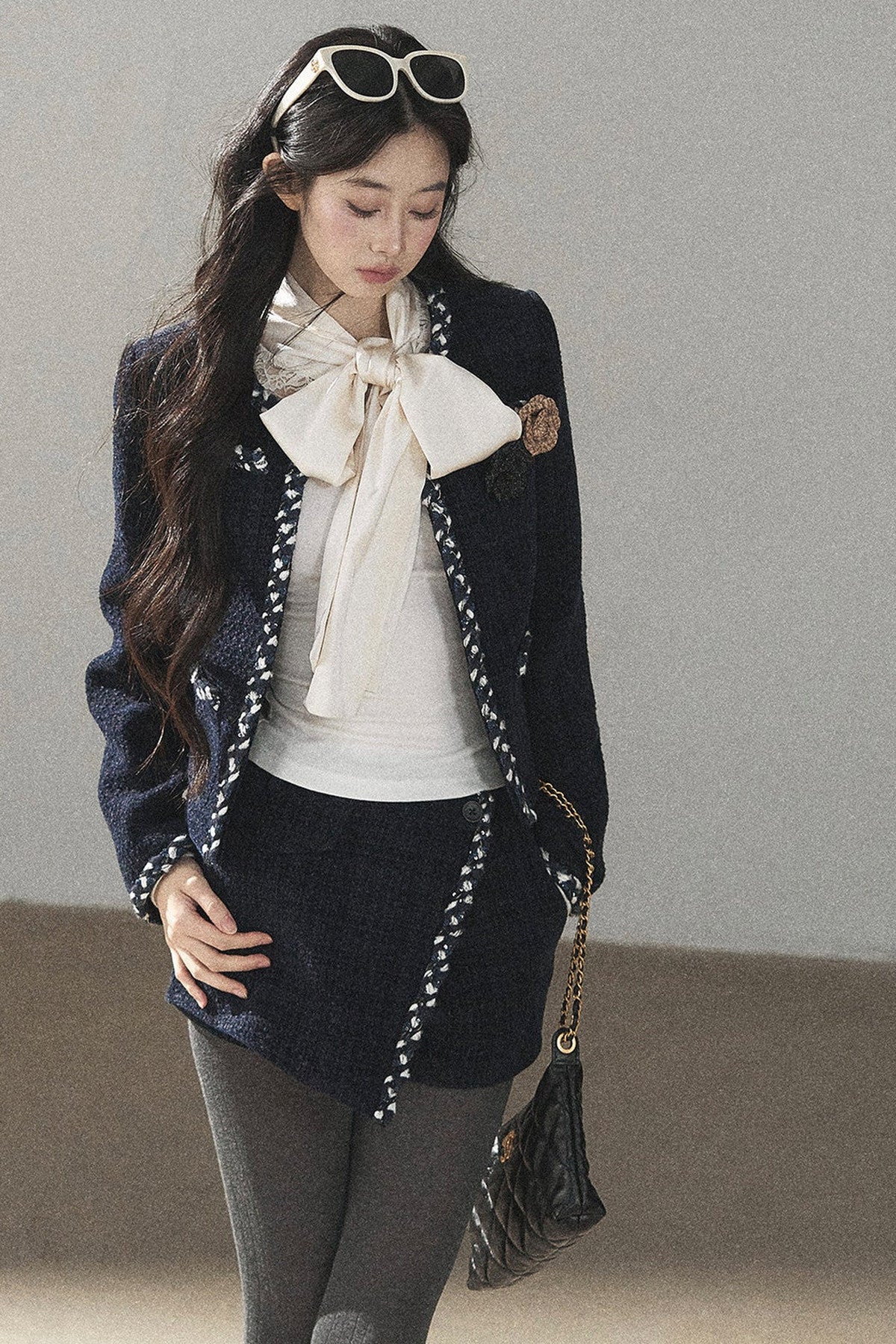 Ensemble veste en maille et pantalon Bluebell