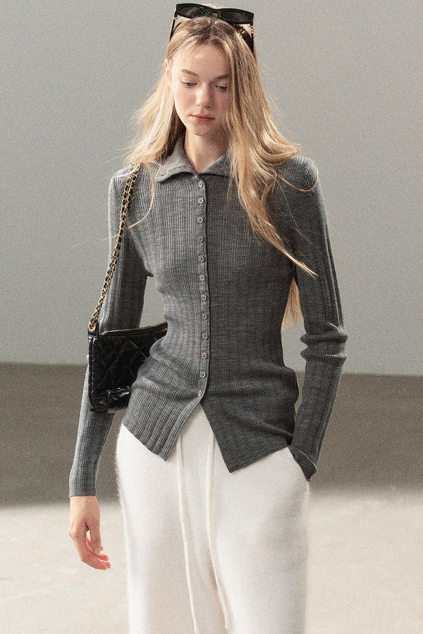 Layered-Look Knit Top Set