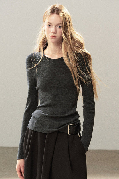 Conjunto de chaqueta y top de capa base de punto