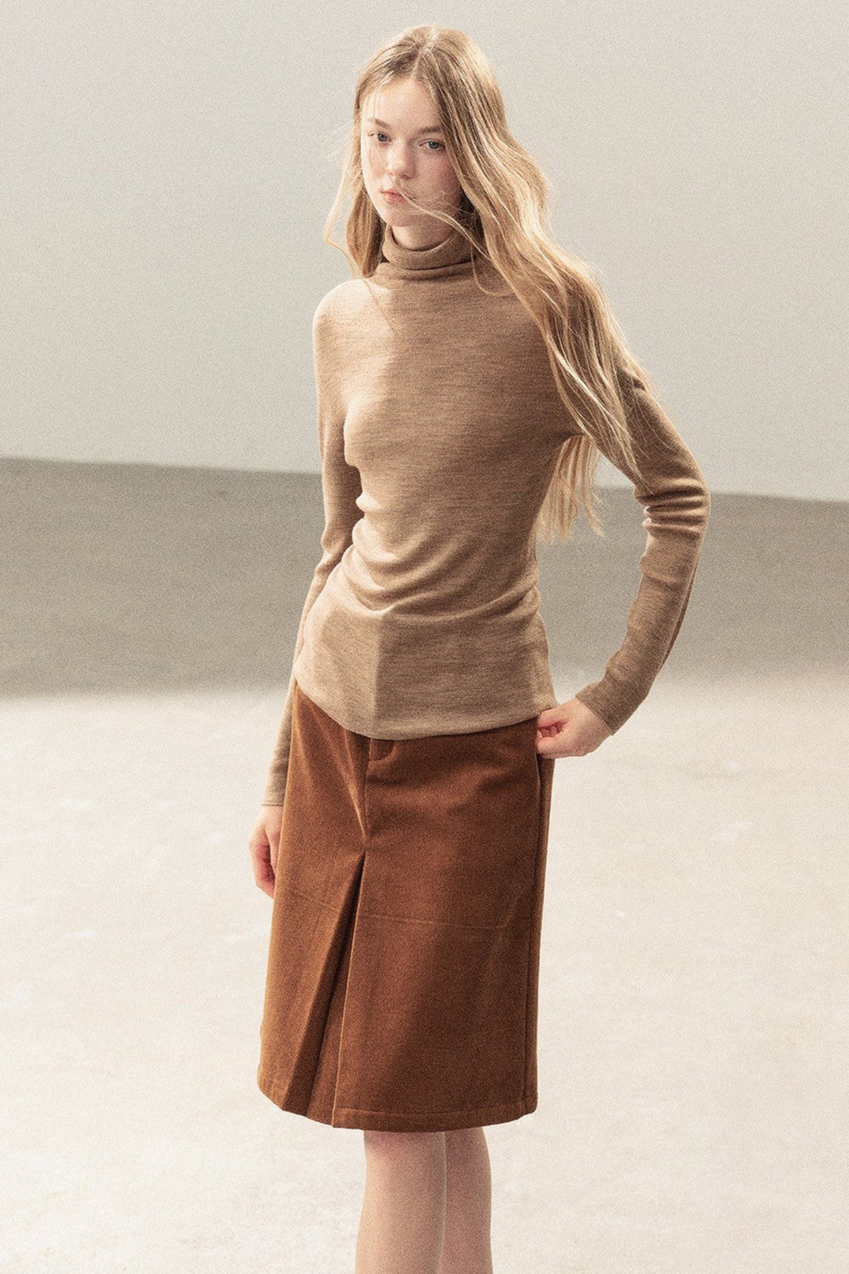 Conjunto de chaqueta y top de capa base de punto
