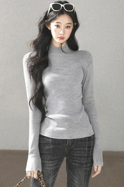 Conjunto de chaqueta y top de capa base de punto