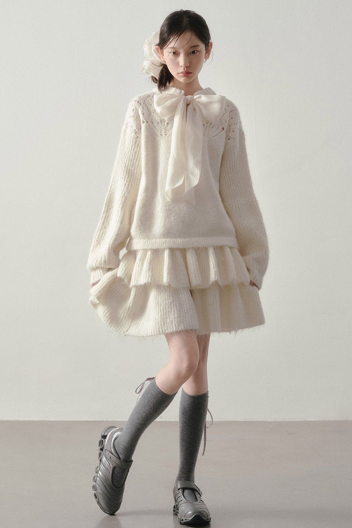 Reversible Knit Sweater and Skirt Set