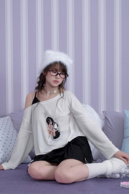 Star Sailor Angel Off-Shoulder T-Shirt