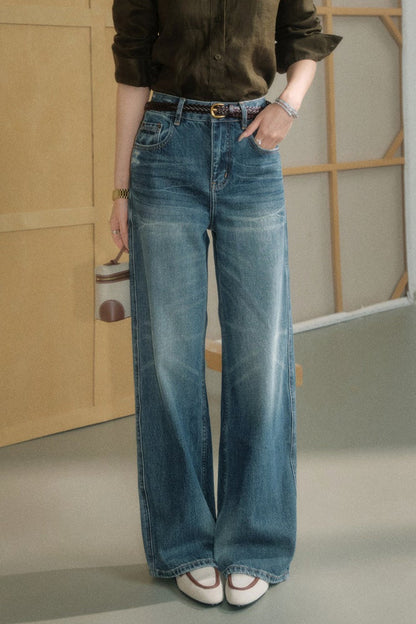 Workwear Linen Top and Jeans Set-Up
