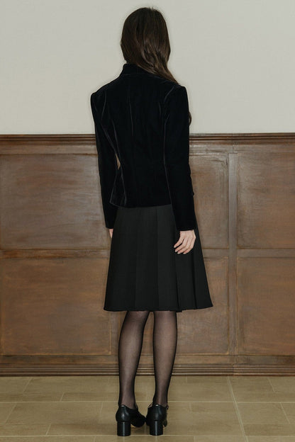 A-Line Pleated Skirt