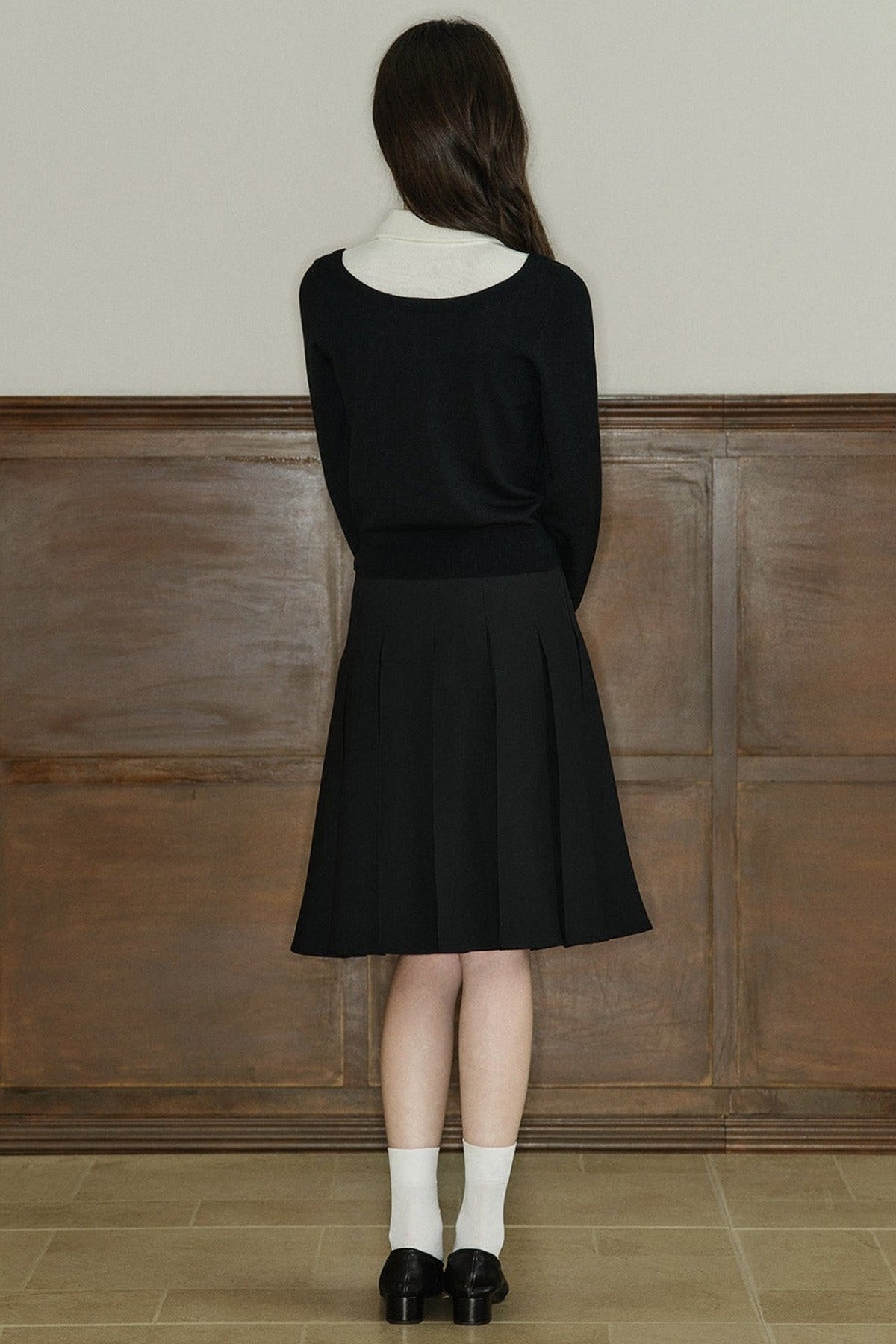 A-Line Pleated Skirt