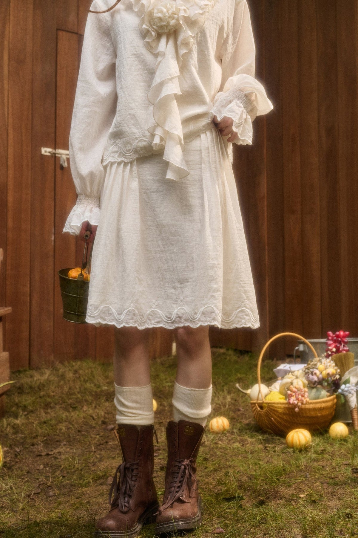 Tencel Cotton Lace Trim Set