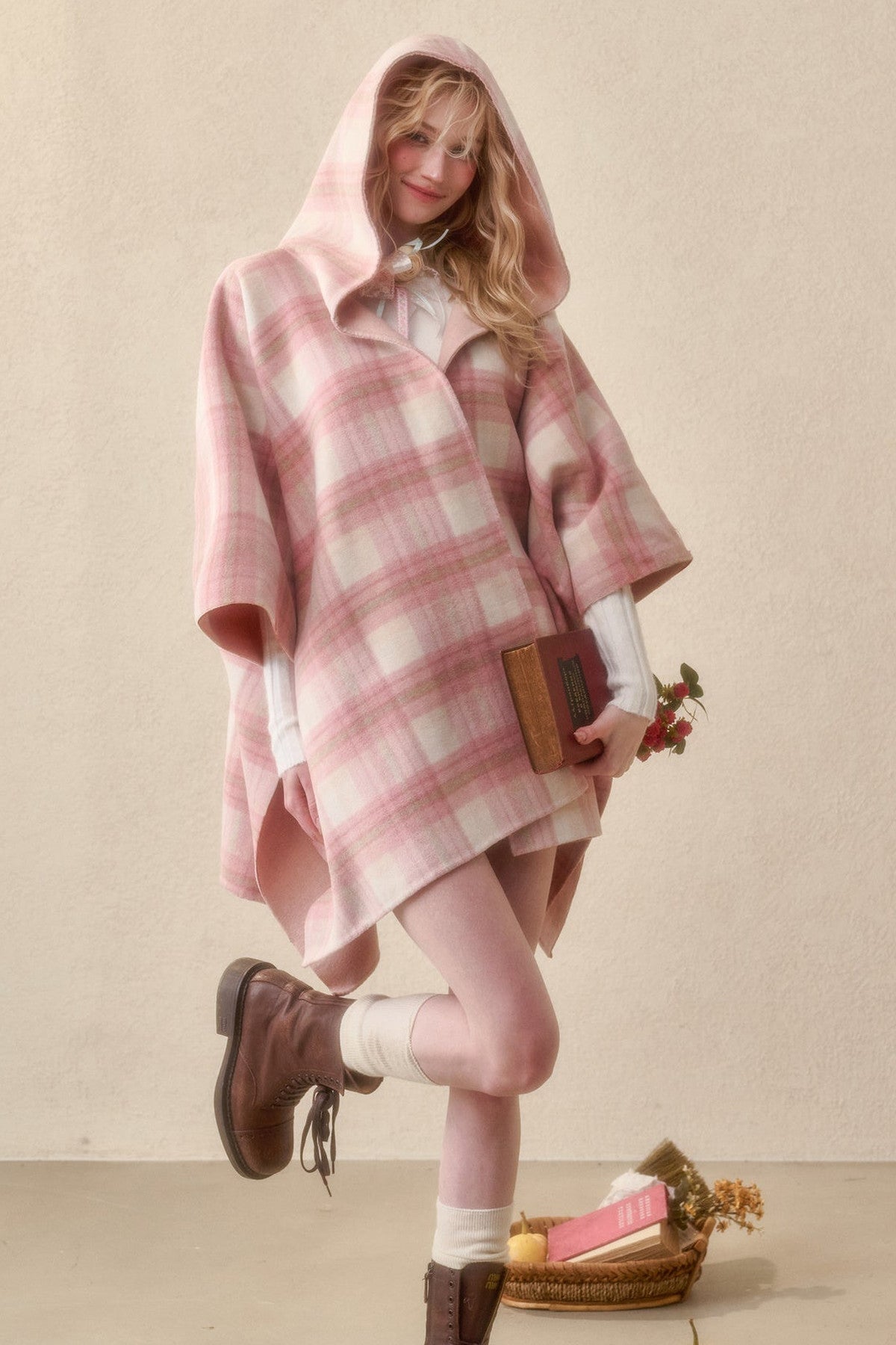 Reversible Wool Cape