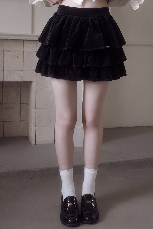 Bow High-Neck Knit Sweater and Skirt Set-Up