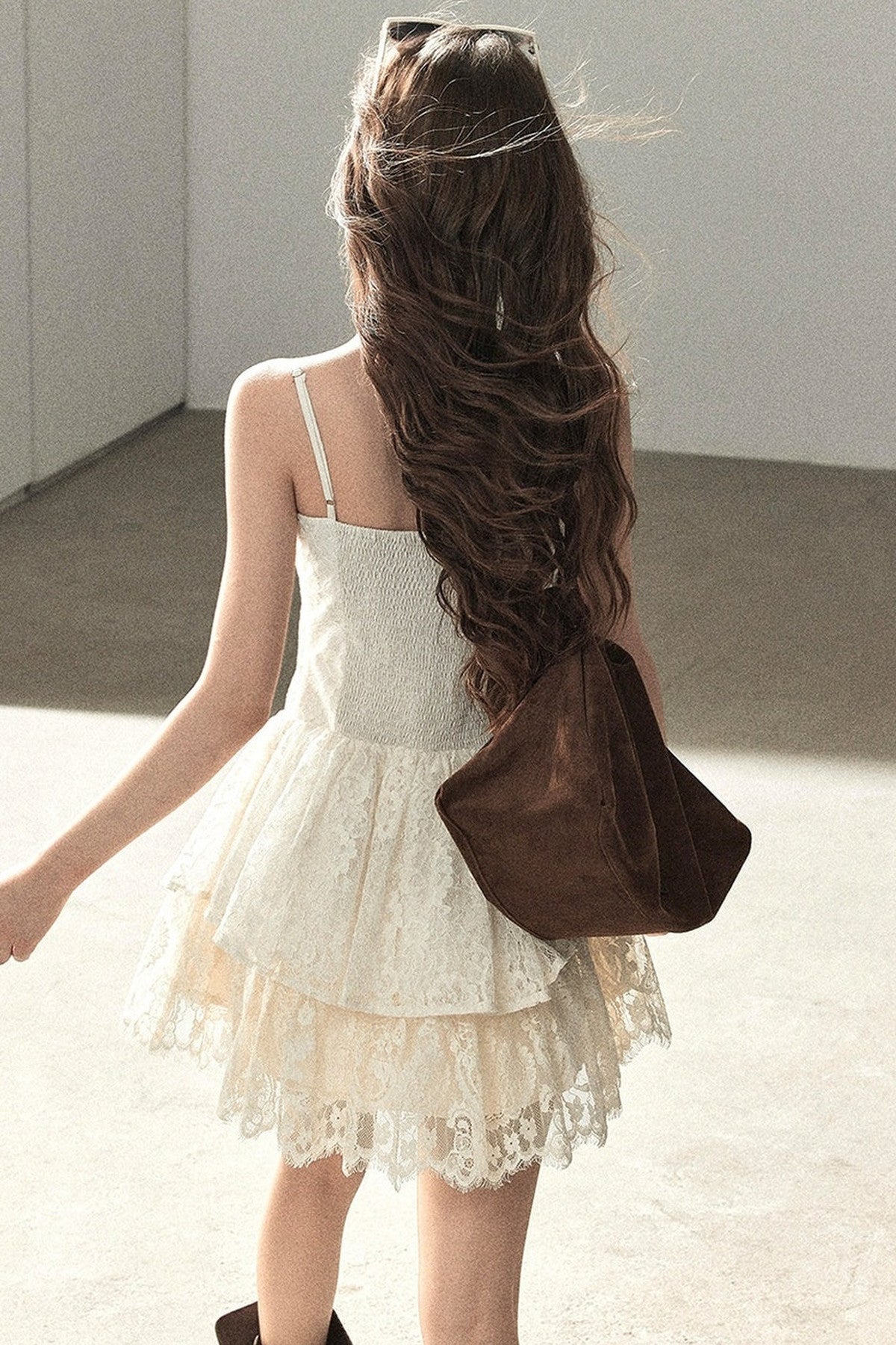 Lace Camisole Dress and Jacket Set-Up