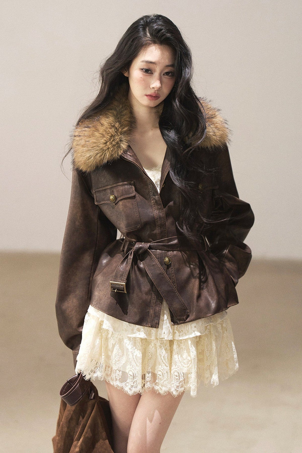 Lace Camisole Dress and Jacket Set-Up