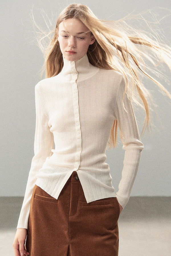 Layered-Look Knit Top