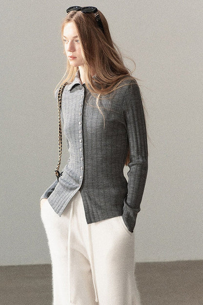 Pull en maille effet superposé