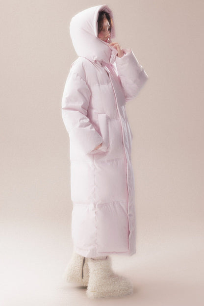 Long 90 White Goose Down Coat