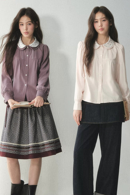 Lyocell Doll Collar Blouse