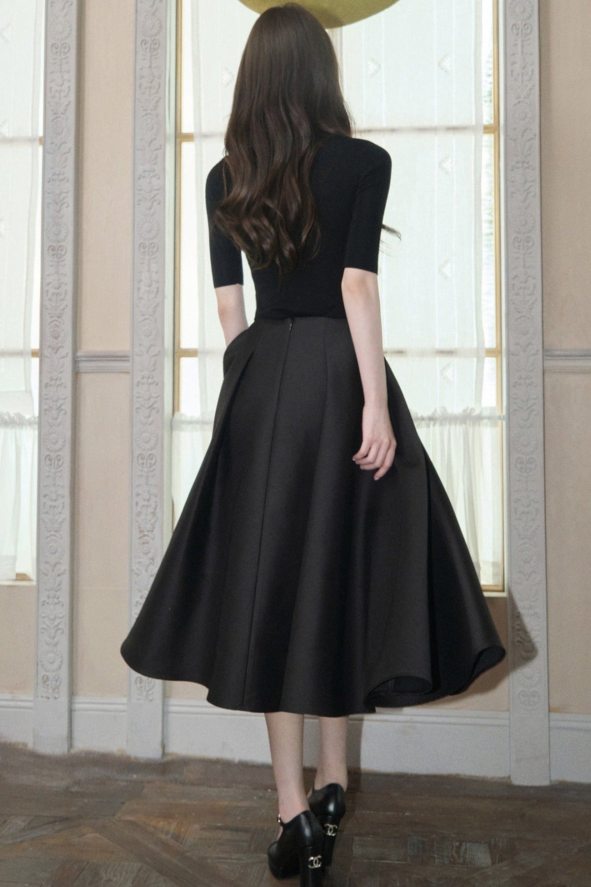 Wool Blend Half-Sleeve Base Layer Top