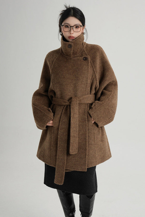 Mid-Length Double-Sided Wool Coat